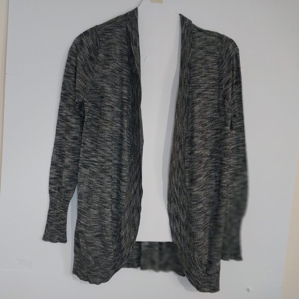 Merona Charcoal Open-Front Cardiga Size XL